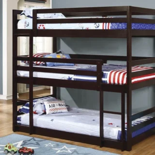 Camarote Triple 1.5 Plazas DMuebles Lisboa con Escalera 4 Cajones