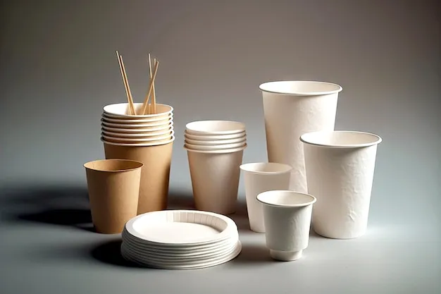 Vasos, platos y cubiertos descartables