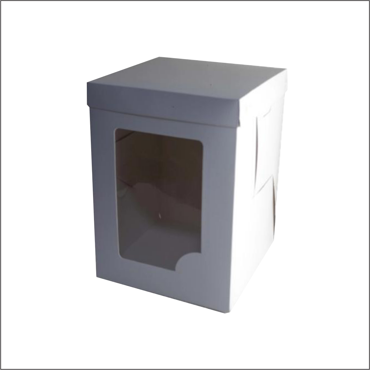 Cajas altas con visor de plastico