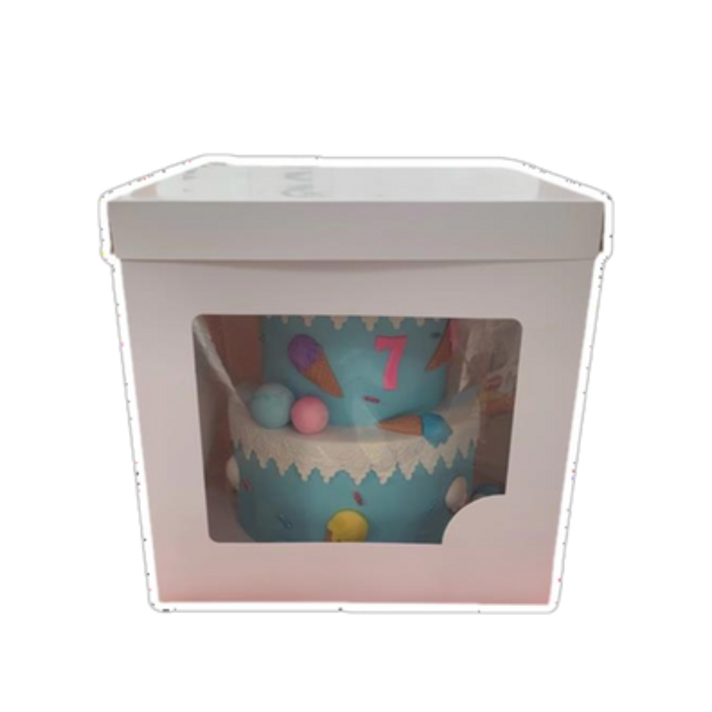 Cajas altas con visor plastico