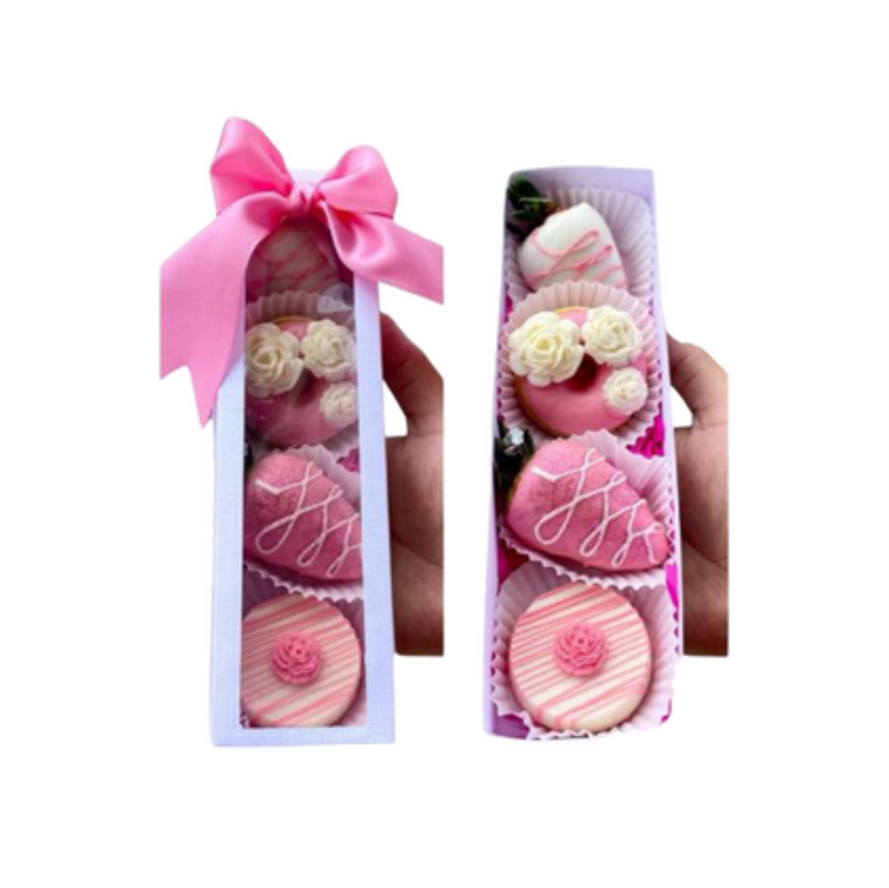 Cajas para profiteroles con visor