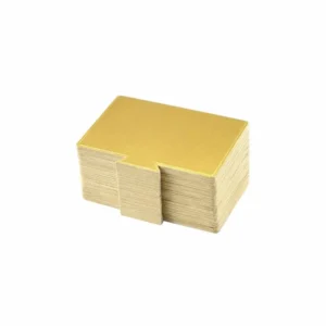 PISOS PARA PORCIÒN DE TORTA DORADO RECTANGULAR (8X12)
